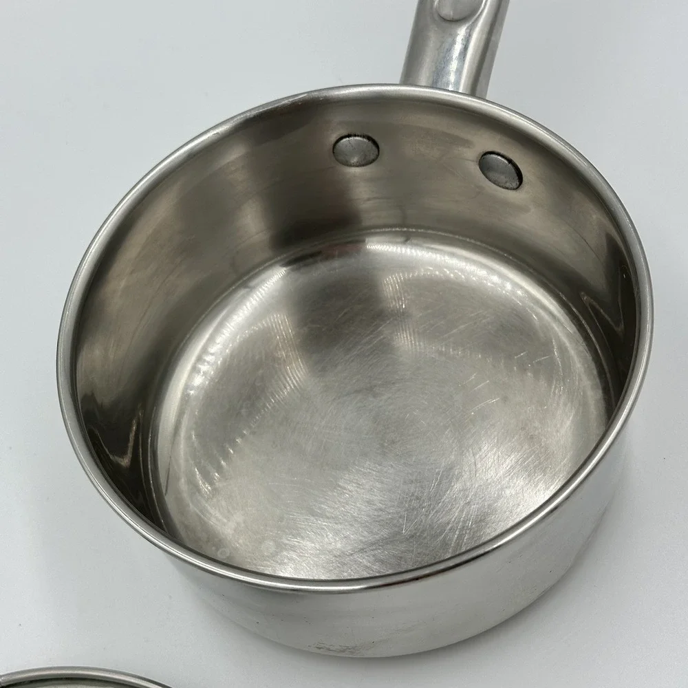 Tabletops Unltd, Professional Stainless Steel 1 Qt Sauce Pan Cookware & lid